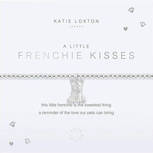 KATIE LOXTON a Little Frenchie Kisses Stretch Adjustable Band Charm Bracelet